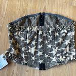 Star Print Bandeau Top Black Size M Photo 4