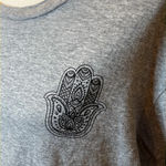 Miken cropped ‘do more of what makes you happy’ raw hem top Size XL Photo 7