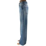 ZARA Women's Blue Acid Wash High Waisted Wide Leg Baggy Palazzo Denim Jeans Sz 2 Photo 1