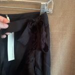 Lavender Brown NWT  Wrap Midi Skirt with Ruffle Hem Black Medium Photo 4