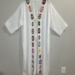 Chicsoul Boho Lightweight White Cover Up One Size Crochet Resortwear Swim Kimono Size L Photo 0