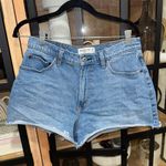 Abercrombie & Fitch Abercrombie curve love 90s cut off denim shorts jean relaxed high waisted rise Photo 0
