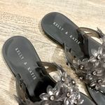 DSW NEW Kelly & Kate black flowers jelly sandals size 7 Photo 3