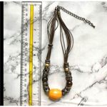 Calcite tigers eye jasper natural stones necklace Yellow Photo 5
