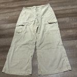 American Eagle Stretch Tan Cargo Lightweight Wide Leg Pants Photo 0