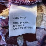 Cynthia Rowley  M Smocked Button Front Maxi Skirt Floral Front Slit Gypsy Peasant Photo 9