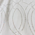 Vintage JR Nites Maxi Skirt Beaded Sz 12 Ivory Church Fairy Grunge Cocktail Photo 3