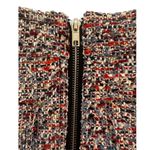 Parker A-Line Multicolor Metallic Tweed Boucle Zip High Waist Mini Skirt Medium Photo 3