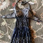 Adorable Metallic Gold Open Back Midi Dress Photo 0