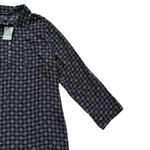 About A Girl Blue Lavender Floral Button Tab Sleeve Blouse Top Size XL NEW Photo 9