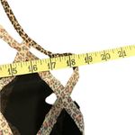 YA Los Angeles  black and animal print high low tank blouse size large Photo 6