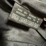 Vintage Wilson's Women's Mid Length Leather Waist Tie‎ Jacket Size L Moto Black Size L Photo 9