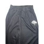 Romwe Women’s Black Joggers Mushroom Details MEDIUM Photo 0