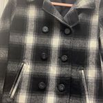Old Navy plaid pea coat Photo 1