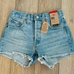 Levi's NWT Levi’s 501 High Rise Womens Denim Shorts raw hem button fly Photo 2
