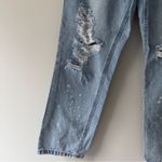 No Boundaries  Distressed Paint Splatter Light Wash Jeans 100% Cotton Button Fly Photo 6