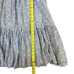 Lulus  Sunny Bliss Blue Floral French Knot Tiered Belted Maxi Dress Womens Large Photo 6