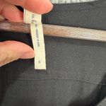 Anthropologie Maeve Dress Womens 6 Black Utility Shirt Midi Pockets Minimalist Boho Career Photo 2