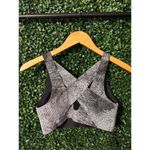 Lululemon Enlite Bra Pixel Print Ice Grey Black Sz 34C Photo 1