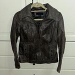 Bernardo  leather hooded jacket Photo 0