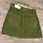 American Eagle AE Super Hi-Rise A-Line Green Corduroy Mini Skirt - Sz 2 -NWT Photo 5