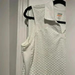 IZOD  Performance Movement Cool Fx White Collared V Neck Sleeveless Polo Size L Photo 5