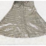 Line and Dot Sirene Gold Sequin Mermaid Maxi Skirt Small Petite Party Holiday New Photo 7