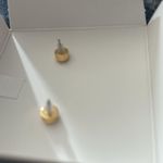 House of Harlow  1960 Knotted Small Pale Gold Stud Metallic Earrings NEW Photo 4