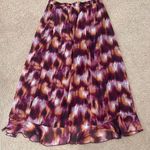 Old Navy Purple Multi Tiedye Ruffletrim Maxi Skirt Photo 7
