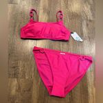 Wild Fable NWT Ring Detail Bikini Set - Shade & Shore™ Hot Pink Small 32B Photo 1
