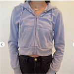 Brandy Melville  cropped blue hoodie Photo 2