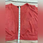 Talbots Woman’s Large  3/4 Sleeve Cropped Open Front Cardigan Sweater Shrug Knit Photo 2