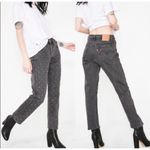 Levi's  Premium 501 Original Cropped Jeans Studded Embellished Black Wash Size 25 Photo 3