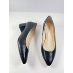 Cole Haan  Heels Black Leather The Go To Block Pump Slip On Waterproof US 9 B Photo 3