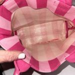 Victoria's Secret  Logo Canvas Lined Tote Bag - Iconic Pink Stripe Photo 6