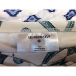 Agua Bendita NWT White Seahorse Print hip Bottom Medium Coverage Knot Detail 1X Photo 1