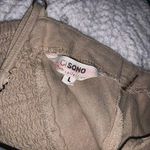 Ci Sono Tan Faux Button Dress Photo 2