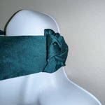 Nanette Lepore  Turquoise Three‎ Graces Linen Blend Satin Mini Dress NWOT Size 2 Photo 3