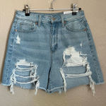 American Eagle NWT  Distressed Relaxed Mom Shorts 4 27 Photo 0
