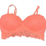 PINK - Victoria's Secret Victoria’s Secret PINK lace push-up bralette hot pink, Small Photo 0