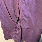 Zenana Outfitters Purple Cardigan Sweater SZ M V Neck Full Button-Up Longsleeve Photo 3