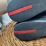 Prada Shoes Black Metal Sneakers Suede Leather Rare Women's Shoes Size 7 Us 37 Photo 8