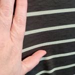 LuLaRoe 2XL Iris Tee, Gray with PALE Green Stripes Photo 2