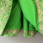 Lilly Pulitzer Green Floral Lace Mini Dress Mini A-Line Summer V-Neck Preppy EUC Photo 7