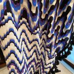 Just Fab Black & Blue Poncho Top size Small Photo 1