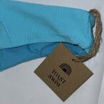 Free People x Toast Swim Low Rise Hipster Bikini Bottom Ribbed Turquoise XL Blue Photo 3