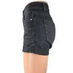 H&M Women's Black Wash Cuffed Mid Rise Slim Fit Casual Denim Jeans Shorts Size 0 Photo 1
