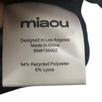 Miaou Campbell Corset Bodysuit Black Women’s Size Small Deadstock Eco Mesh Photo 8