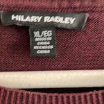 Hilary Radley  wine sweater/ white blouse material attached to band of sweater Photo 3