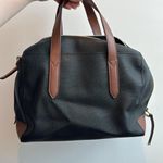 Fossil  Sydney SHB2033016 PVC Black/Tan TopZip MD Satchel Photo 1